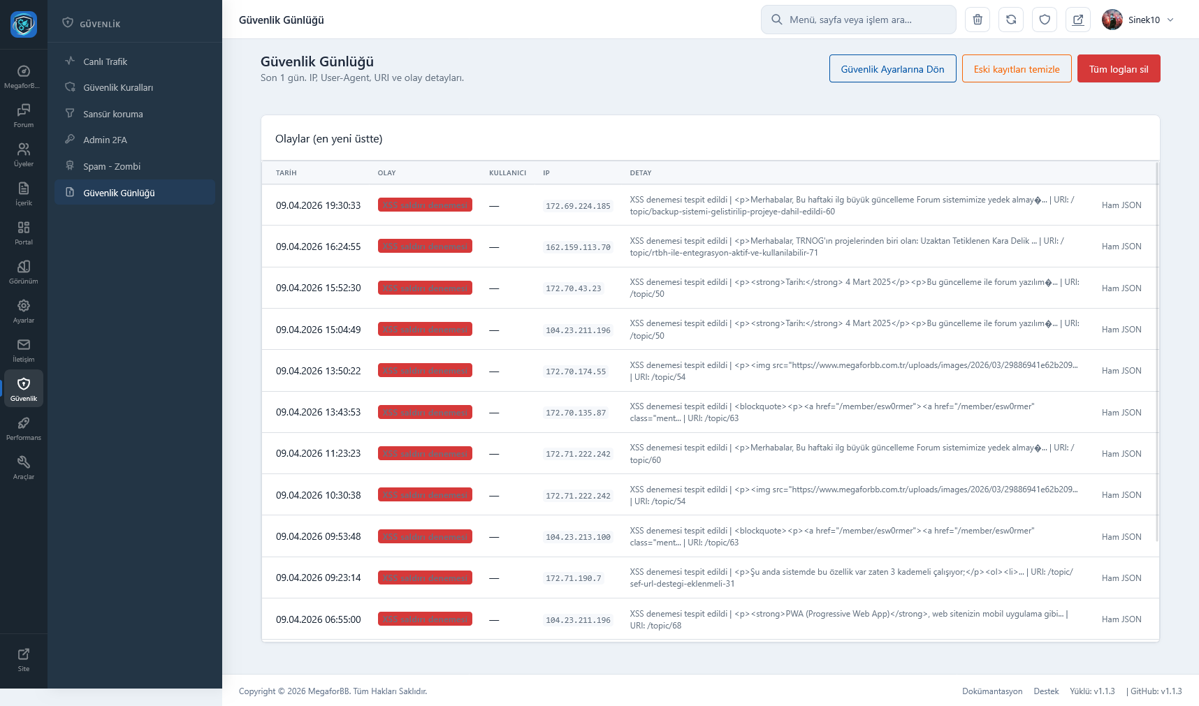 MegaforBB - Yeni nesil Forum sistemi