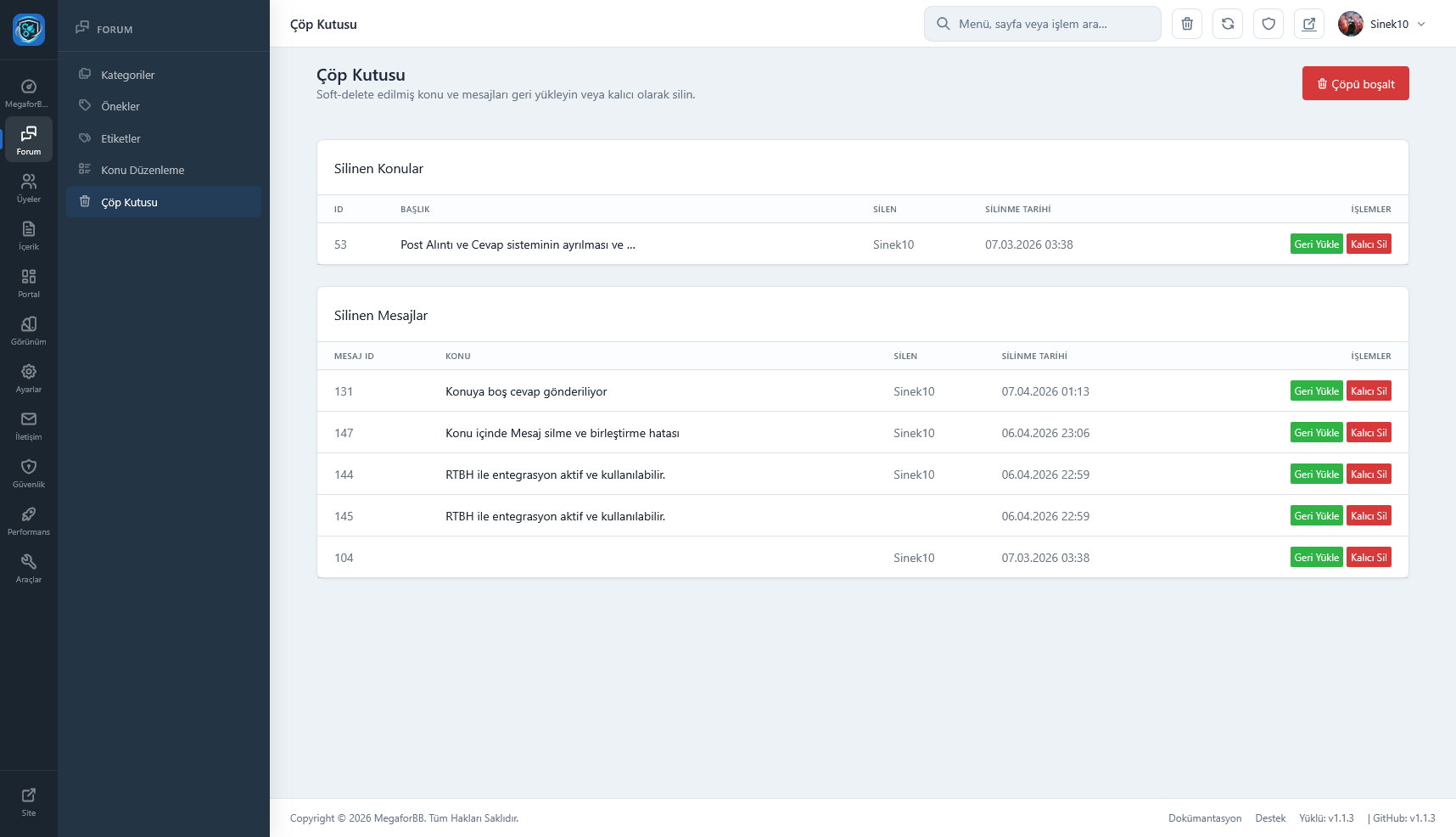 MegaforBB - Yeni nesil Forum sistemi