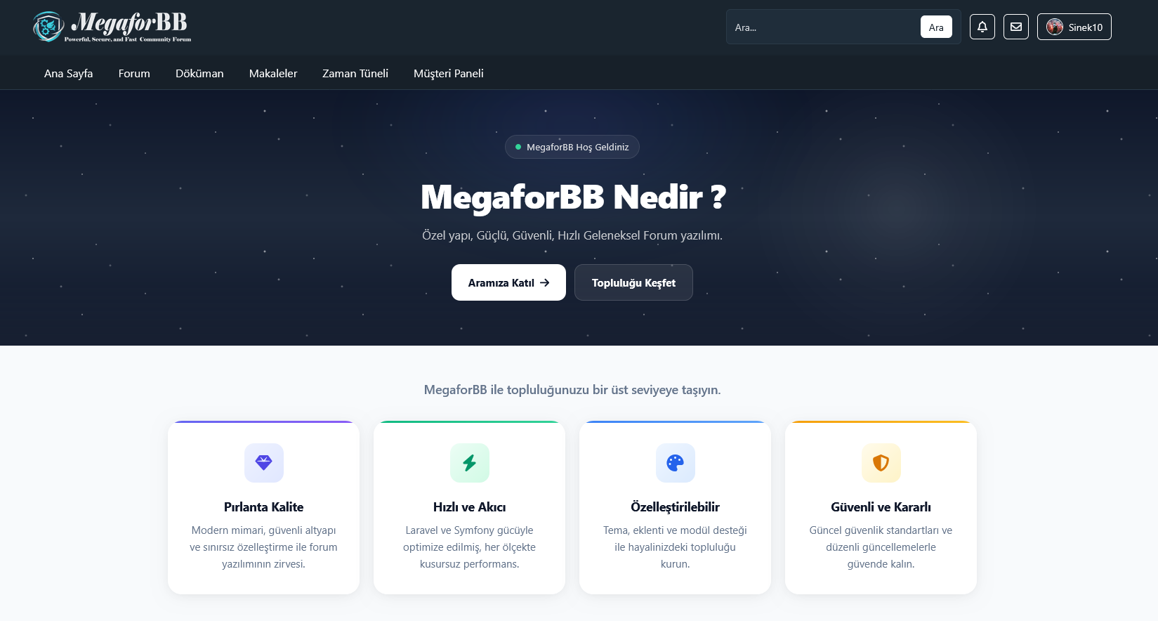 MegaforBB - Yeni nesil Forum sistemi